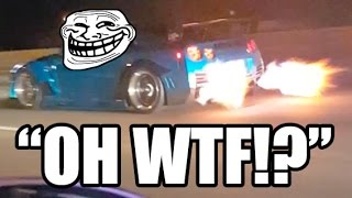 EPIC TROLL  Nissan GTR Flyby [upl. by Faydra939]