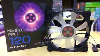 MasterFan Cooler Master Pro 120 Air Flow RGB Unboxing  Tech Land [upl. by Harihs521]