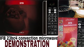 Perfect demonstration of IFB 23bc4 CONVECTION MICROWAVE with many tips in HindiIFB microwave [upl. by Oisorbma922]