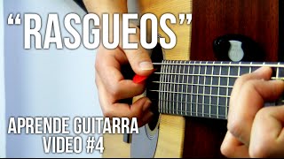 Rasgueos para guitarra Principiantes  Aprende guitarra 4 [upl. by Eichman]