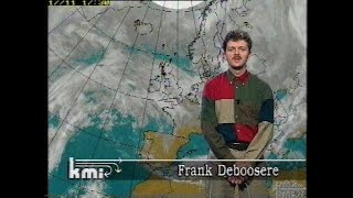 BRTN TV1 weerbericht met Frank Deboosere amp continuity met Johan Verstreken 18 november 1994 [upl. by Blaine]