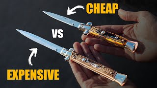 Italian Stiletto Switchblades Cheap VS Expensive Everything You Need To Know [upl. by Eeneg303]