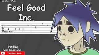 Gorillaz  Feel Good Inc Guitar Tutorial [upl. by Megdal]