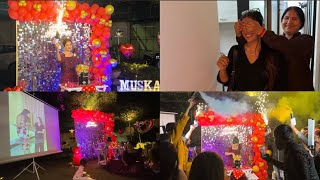 My 26th Birthday Celebration  Itna pyara Surprise🙈  Muskan Sharma vlog [upl. by Peria813]