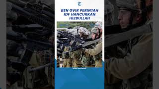 Menteri Ben Gvir Perintahkan IDF Hancurkan Hizbullah dan Lebanon shorts [upl. by Arvonio]