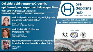 ODH 78 Colloidal gold transport Orogenic epithermal and experimental perspectives  REX [upl. by Kinny]