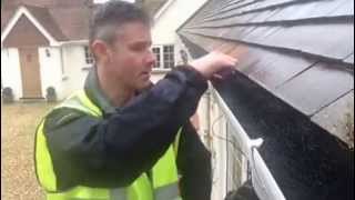 How to Keep Your Gutters Clean in the Rain Using GutterBrush  Gutter Maintenance Tutorial [upl. by Betti84]