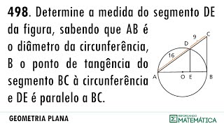 C13 SEMELHANÇA DE TRIÂNGULOS E POTÊNCIA DE PONTO 498 [upl. by Aleinad]