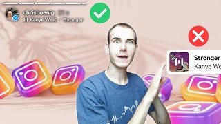 Instagram Story Musik einfügen ohne Sticker und Text Trick 🎵 [upl. by Yelsek]