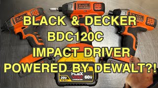 Black amp Decker BDC120C Impact Driver Powered By DeWalt [upl. by Gamaliel]