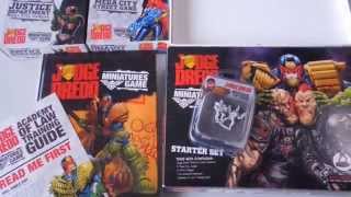 Ausgepackt Judge Dredd Miniatures Game  Phantasos Studio Unboxing [upl. by Venn890]