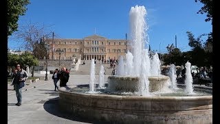 Athens Street Walk 2019 Flea Market and Syntagma Square [upl. by Ytirev]