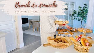 🍪BRUNCH DU DIMANCHE 🥐 3 IDEES DE RECETTES FACILES [upl. by Higginbotham]