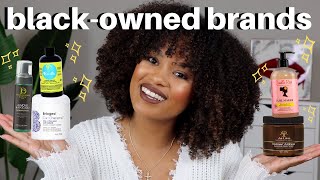 my favorite BLACK OWNED natural hair brands  products [upl. by Ahsetra]