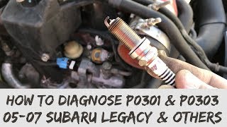 Changing spark plugs on a 2005 Subaru Legacy GT “Turbo” [upl. by Danyette]