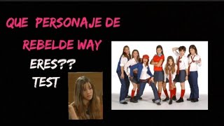 Que personaje de Rebelde Way eres [upl. by Ieppet]