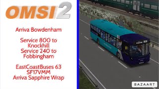 OMSI 2  Arriva Bowdenham Services 800 to Knockhill amp 240 to Fobbingham [upl. by Elson]