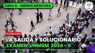 🔴 SOLUCIONARIO Examen de Admisión UNMSM 2024  II​ 🌳 Área A  Menos Medicina Humana  LA SALIDA🔥 [upl. by Cord729]