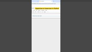 Check Uppercase or Lowercase in Python🐍 coding pythontutorial python [upl. by Nollahp17]