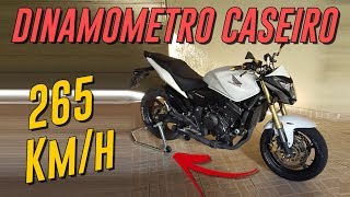 ⊲ TOP SPEED HORNET 265 Kmh  DINAMÔMETRO DE POBRE ⊳ [upl. by Beedon]