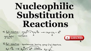 Nucleophilic Substitution Reactions  SN Mechanisms  Organic Chemistry  Mahnoor Imran [upl. by Lhamaj]