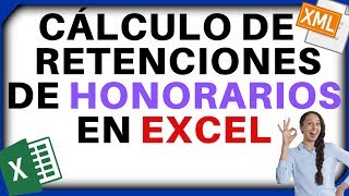 ❤COMO CALCULAR RETENCIONES  ISR E IVA  DE SERVICIOS PROFESIONALES HONORARIOS EN EXCEL 👍 [upl. by Brockwell]