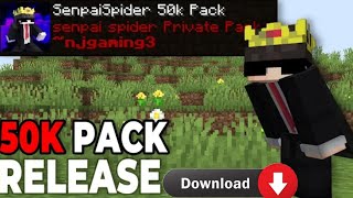 Download Senpaispeider 50K pack for McPe and Java  Pojav Launcher  SenpaiSpider [upl. by Adnot957]