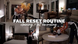 fall reset vlog cleaning  fall decorating [upl. by Tekcirk]