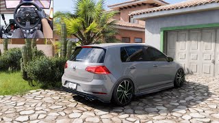 600BHP Volkswagen Golf R  Forza Horizon 5  Thrustmaster T300RS [upl. by Nedmac]