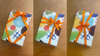 How to Wrap Your Ribbon 2  easy ribbon binding techniques for gift wrap [upl. by Ber]