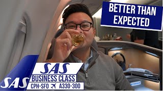 SAS Business Class A330300 Review · Copenhagen  San Fransisco [upl. by Zined]