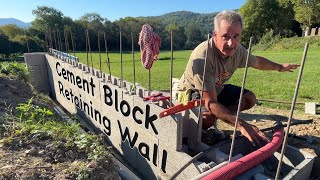 Building a Retaining Wall With Bloc a Bancher Part 2 [upl. by Notniuqal]