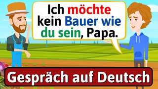 DEUTSCH LERNEN Familienleben Deutsch lernen mit Dialogen Gespräch auf Deutsch  LEARN GERMAN [upl. by Ardnatal]