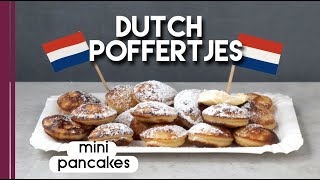 Dutch Poffertjes recipe  Mini Pancakes  6070 poffertjes [upl. by Akcirderf996]