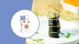 Keto Sushi met Bloemkoolrijst en Zalm  Protiplan Koolhydraatarm Dieet Recepten [upl. by Eerpud]