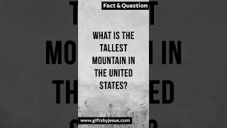 What is the tallest mountain in the United States [upl. by Polloch776]