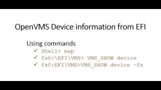 OpenVMS Device Details from EFI [upl. by Wei143]