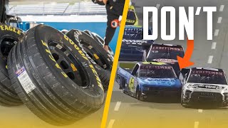 DONT DO THAT  Rain Tires Make Their Controversial Oval Debut [upl. by Moitoso577]