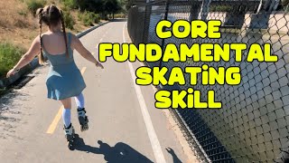 How to 1 foot Glide on Rollerblades 🦩 [upl. by Emmie]