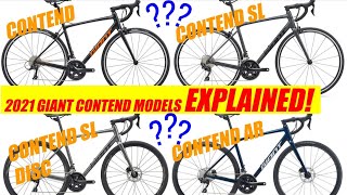 2021 Giant Contend Models Explained  Giant Contend SL  Giant Contend AR [upl. by Stevens]