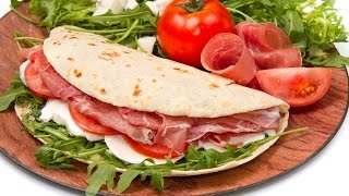 Typische Speisen Italien 🍕 Piadina aus Rimini 🍕 [upl. by Etteb]