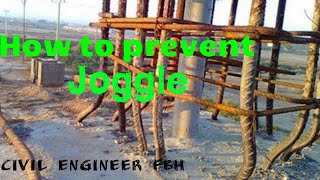 How prevent JOGGLE in column reinforcement  Civil Engineer FBH [upl. by Dorr761]