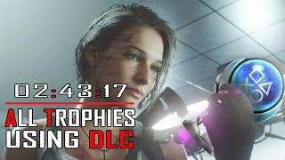 RESIDENT EVIL 3 Remake  All Trophies  Achievements in 2 Playthroughs using DLC  024317 [upl. by Pandolfi]