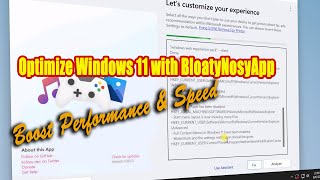 Remove Bloatware from Windows 11  Optimize Windows 11 with BloatyNosyApp [upl. by Lexi]