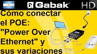 Cómo conectar POE quotPower Over Ethernetquot y sus variaciones [upl. by Clarise]