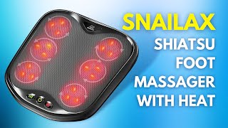 Snailax Shiatsu Foot Massager with Heat [upl. by Nohtanoj25]