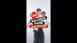 KORENG LDF Balance Game with RIIZE [upl. by Enamart]