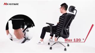 Presentation of MFAVOUR Office Chair with 3D ArmrestMFV000008 Black [upl. by Annagroeg436]