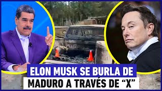 Elon Musk se burla de Maduro a través de quotXquot y éste le responde [upl. by Wildee]