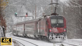 First snow trainspotting Semmering  Austria [upl. by Lavicrep114]